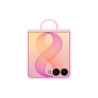 Samsung F776 Z Flip 8 Silicone Magnetic Ring Cover Pink EF-EF776CV